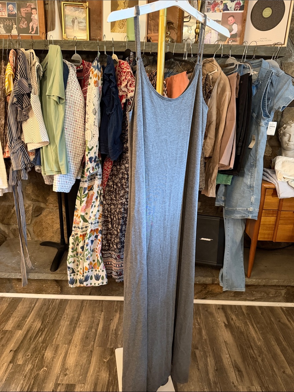 Bleusalt Long Slip Dress Gray Size 3